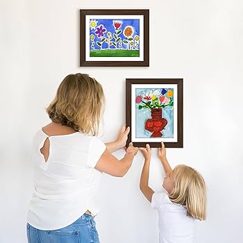Amazon.com: Kids Artwork Frame Changeable (Walnut